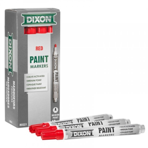 Dixon Paint Marker Red #80221 Pkg12